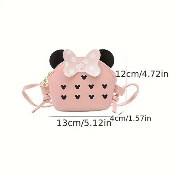 3 for $26 - Girls Kids Black Minnie Mouse Mini Purse - Picture 2 of 2